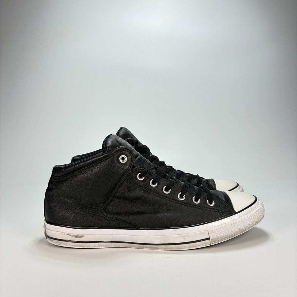 Converse Chuck Taylor All Star High Street Mid Black Leather 149426C Men's Sz 13